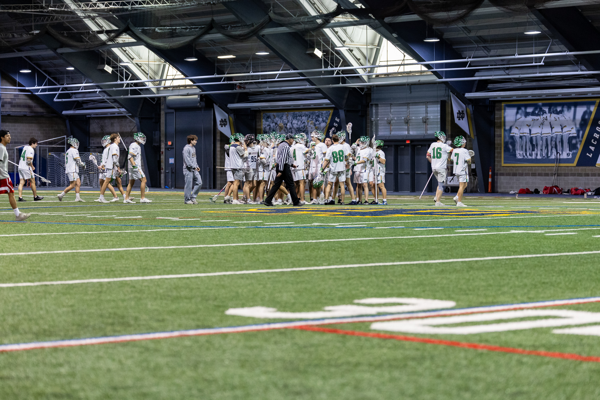 Notre Dame Men’s Club Lacrosse gathers on the field